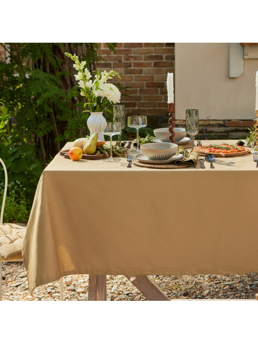 Скатерть «Этель» Kitchen, 146×220 см, 100% хлопок, саржа 250 г/м², бежевая
