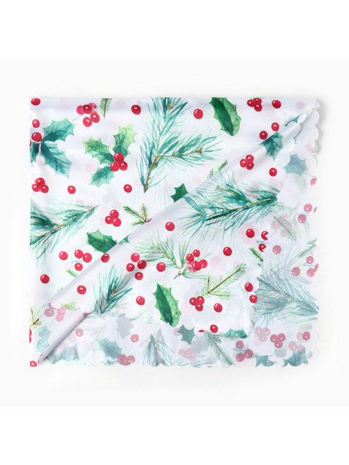 Скатерть новогодняя «Доляна» Rowan, 145×300 см, 100% п/э