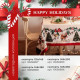 Скатерть новогодняя «Этель» New Year's farm, 110×149 см, 100% хлопок, саржа 190 г/м²