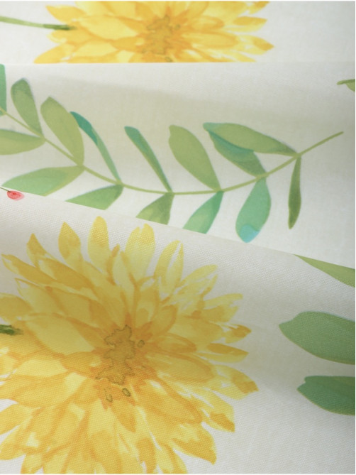 Скатерть «Доляна» Yellow flowers, 145×220 см