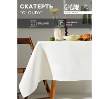 Скатерть «Этель» Cloudy, 110×140 см, лён 100%, 210 г/м²