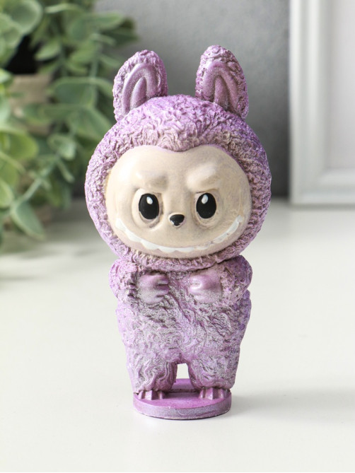 Фигурка гипс «Чудик», 13×6.5×5.5 см, сиреневый