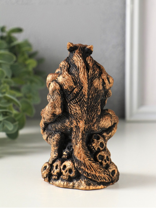 Фигурка гипс «Оборотень», 13×7 см, коричневая