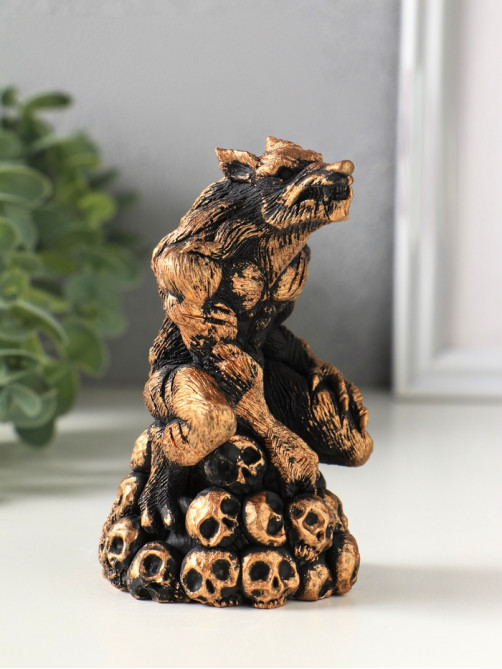 Фигурка гипс «Оборотень», 13×7 см, коричневая