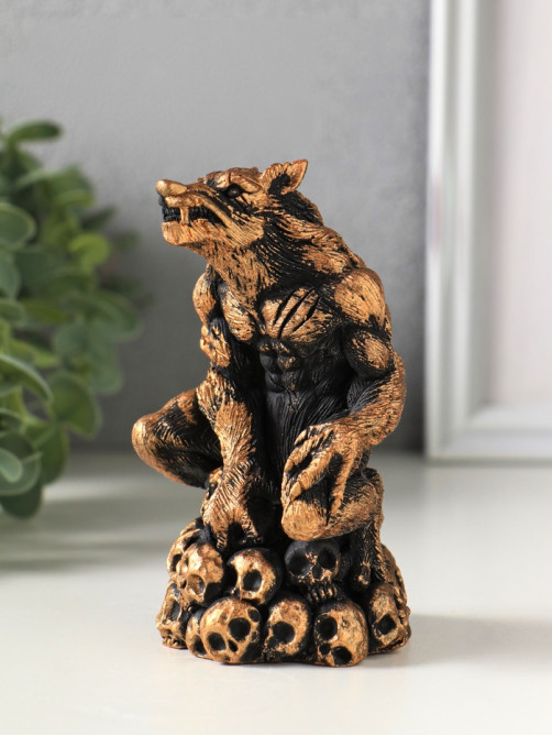 Фигурка гипс «Оборотень», 13×7 см, коричневая