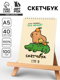 Скетчбук А5, 40 л. 100 г/м² «Кто сказал, что нельзя?»