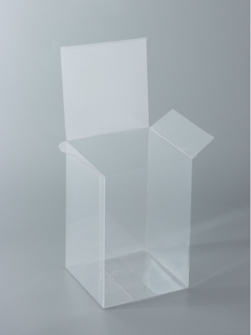 Складная прозрачная коробка из PVC, для упаковки подарков, 12×12×18 см