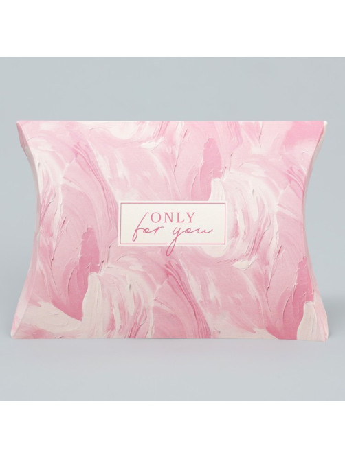 Коробка подарочная складная фигурная, упаковка, Only for you, 11×8×2 см