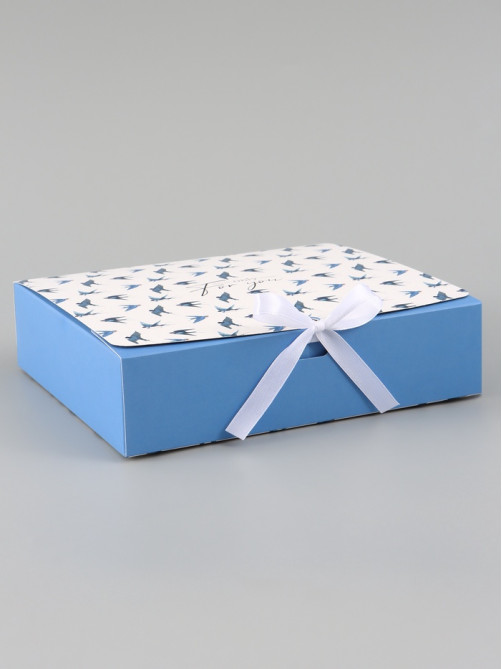Коробка подарочная самосборная Only for you, 20×18×5 см, с лентой