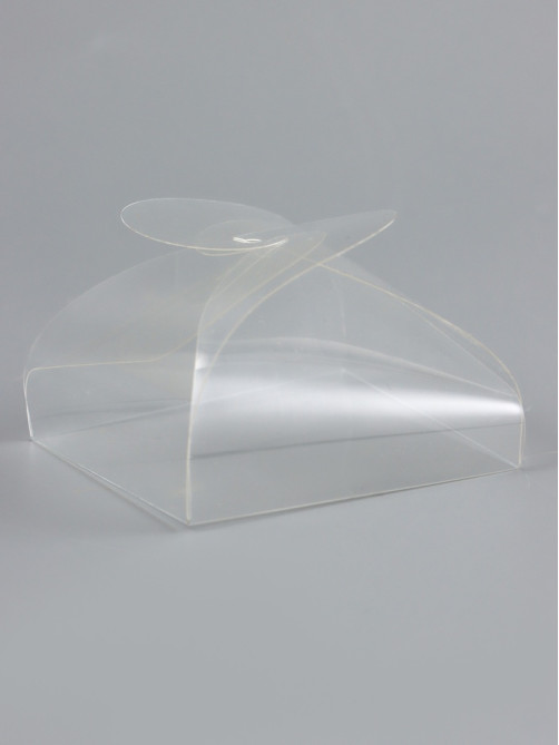 Складная прозрачная коробка из PVC, для упаковки подарков, 6.3×6.3×4 см