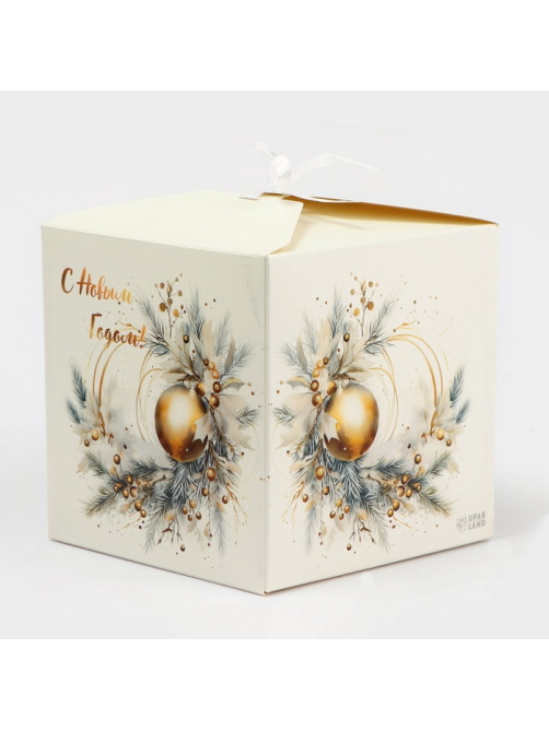Коробка складная, подарочная новогодняя «Игрушка» 14×14×14 см