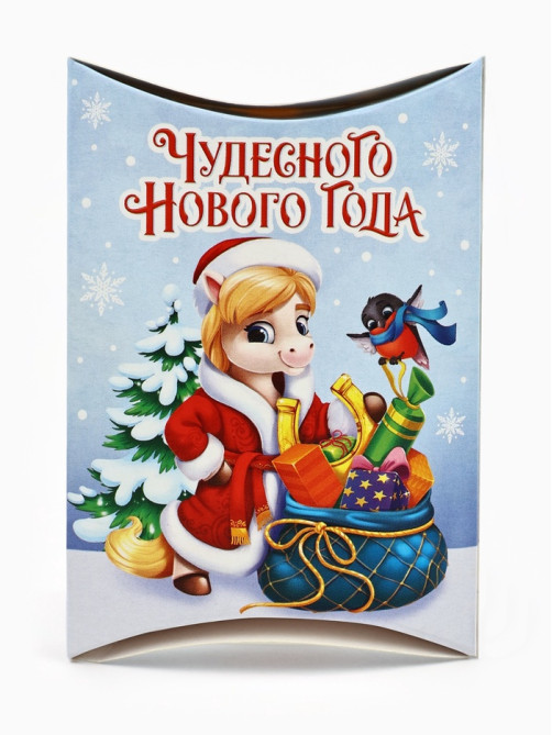 Коробка сборная фигурная «С Новым годом», конь, 11×8×2 см