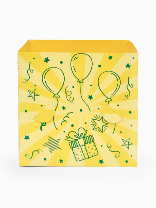 Бум-коробка подарочная с бабочками «Тебе подарочек», 12×12×12 см