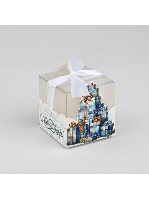 Коробка подарочная новогодняя складная «Новогодние подарки», 7×7×7 см