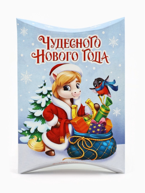 Коробка сборная фигурная «С Новым годом», конь, 11×8×2 см