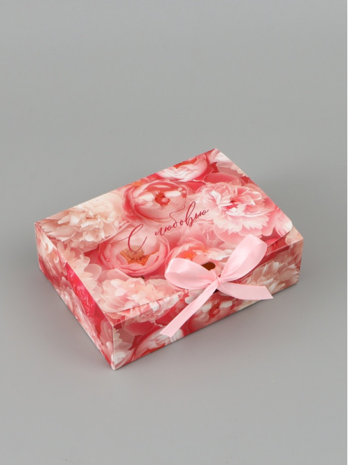 Коробка складная «С Любовью», 16,5 х 12 х 5 см