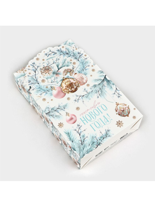 Коробка подарочная новогодняя складная «Счастливого Нового года!» 18×30×7 см