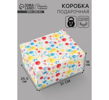 Коробка складная «Шарики», 31 х 25,5 х 16 см