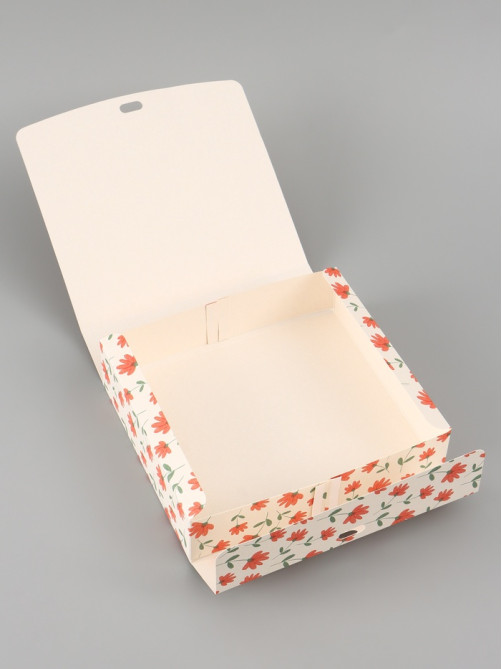 Коробка подарочная самосборная For you, 20×18×5 см, с лентой