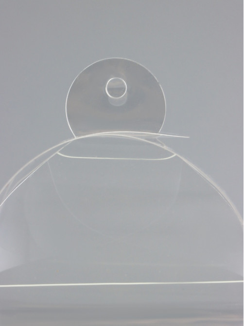Складная прозрачная коробка из PVC, для упаковки подарков, 7×7×7 см