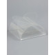 Складная прозрачная коробка из PVC, для упаковки подарков, 6.6×6.6×3 см