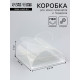 Складная прозрачная коробка из PVC, для упаковки подарков, 6.6×6.6×3 см