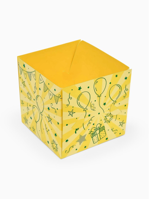 Бум-коробка подарочная с бабочками «Тебе подарочек», 12×12×12 см