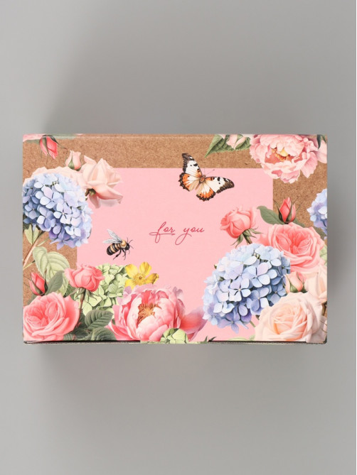 Коробка подарочная самосборная For you, 22×15×10 см