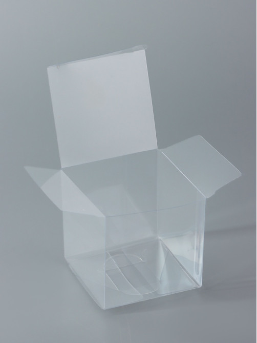 Складная коробка из PVC, прозрачная, 7×7×7 см
