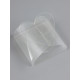 Складная прозрачная коробка из PVC, для упаковки подарков, 6.6×6.6×3 см