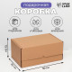 Коробка самосборная «Почтовая», бурая, 30×20×15 см