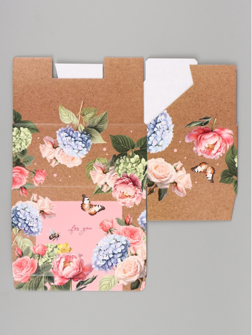 Коробка подарочная самосборная For you, 22×15×10 см