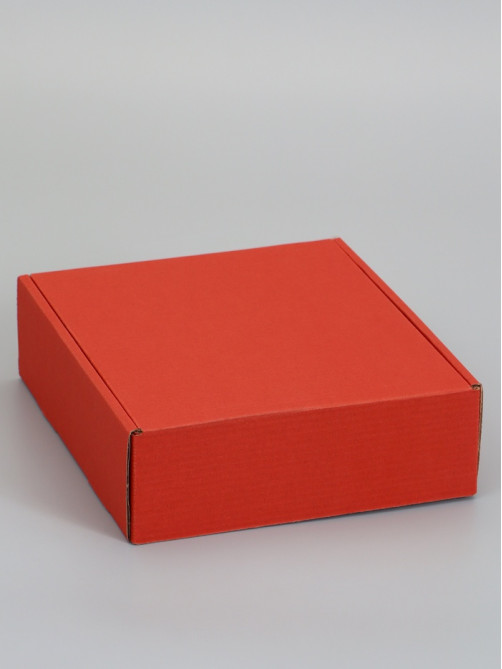 Коробка самосборная, красная, для подарков, хранения и отправки посылок, 21×21×7 см 6914772