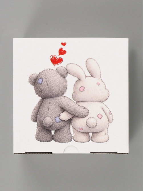 Коробка подарочная самосборная «Люблю тебя», 15×15×7 см