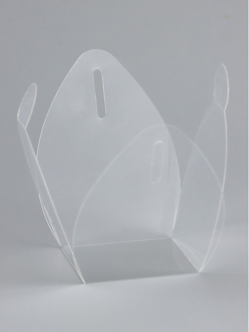 Складная прозрачная коробка из PVC, для упаковки подарков, 4.5×4.5×4.5 см