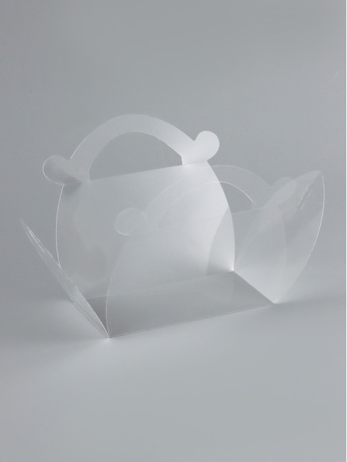 Складная прозрачная коробка из PVC, для упаковки подарков, 9.9×4.9×5.5 см