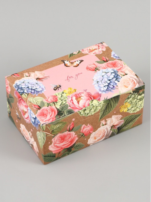 Коробка подарочная самосборная For you, 22×15×10 см