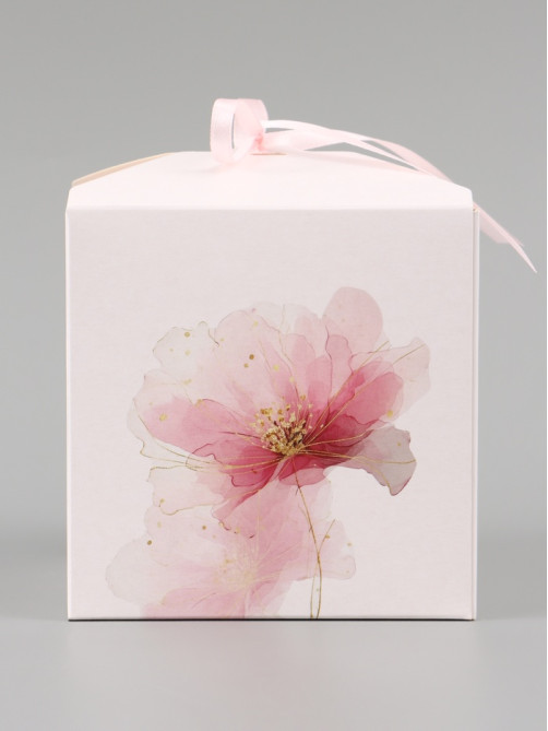Коробка подарочная самосборная «Самой красивой», 12×12×12 см, с лентой