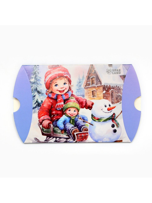 Коробка подарочная новогодняя складная «С Новым годом» 11×8×2 см