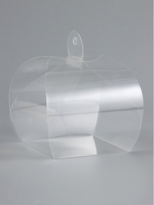 Складная прозрачная коробка из PVC, для упаковки подарков, 7×7×7 см