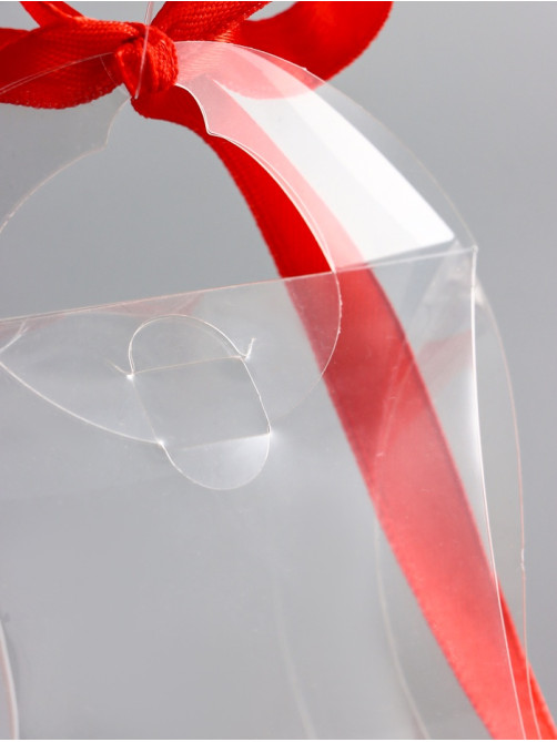Складная прозрачная коробка из PVC, для упаковки подарков, 11×9×2 см