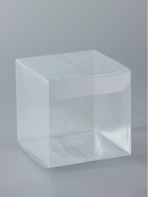 Складная коробка из PVC, прозрачная, 7×7×7 см