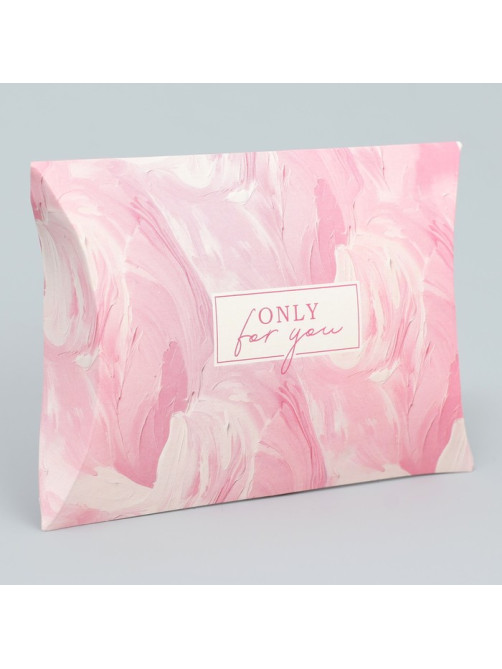 Коробка подарочная складная фигурная, упаковка, Only for you, 11×8×2 см