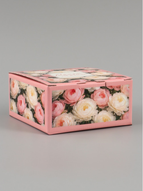 Коробка подарочная самосборная «Самой нежной», 15×15×7 см
