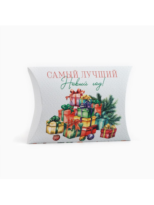 Коробка новогодняя складная фигурная «С новым годом», 19×14×4 см