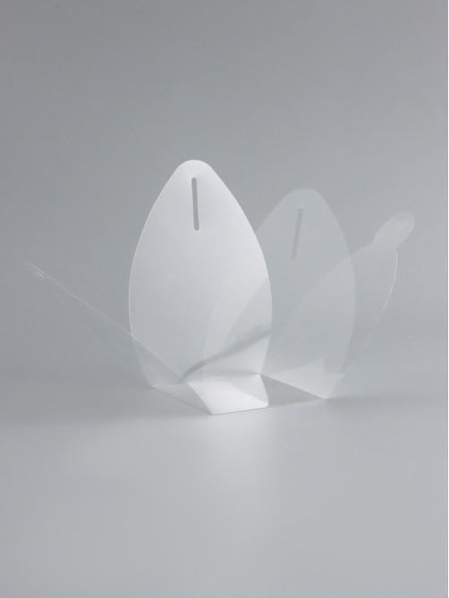 Складная прозрачная коробка из PVC, для упаковки подарков, 7×7×7 см