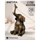 Фигурка полистоун «Слон с птичкой», 28×14×14 см