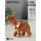 Фигурка гипс «Слон Махараджа», 10×5.5×9.5 см, бронза