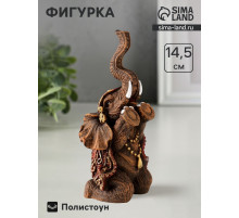 Фигурка полистоун «Слон африканский», 14.5×7.5×6 см