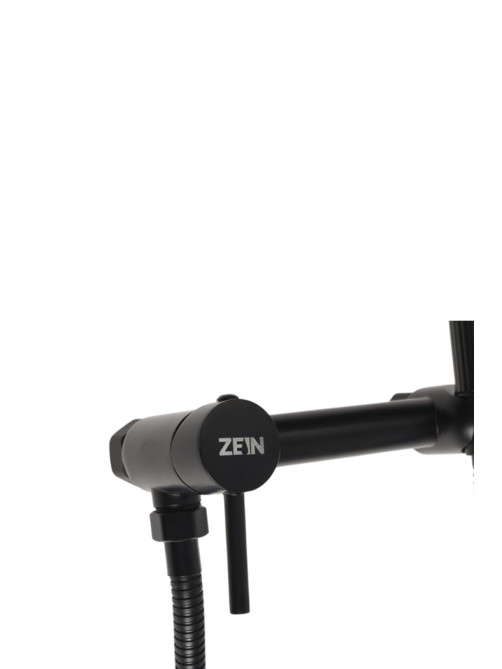Смеситель для биде ZEIN Z4199, с гигиеническим душем, нерж. сталь, картридж 35 мм, черный